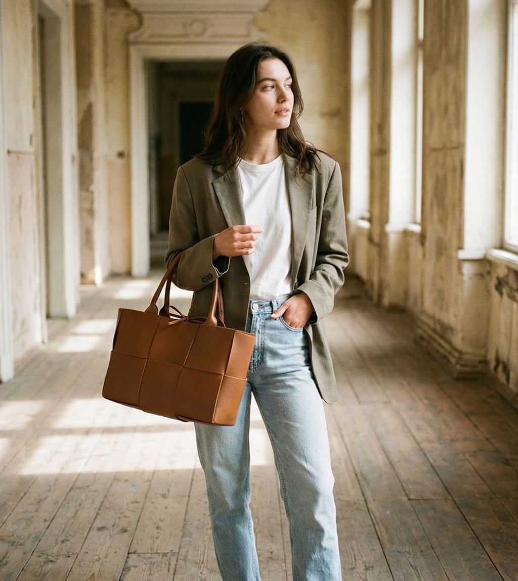 Cross Block Shoulder Bag