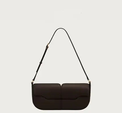 Leather Baguette Handbag
