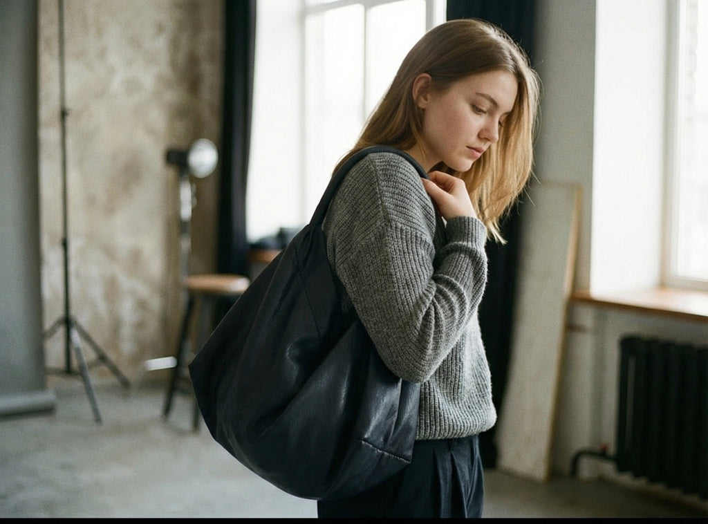 Soft Leather Tote Bag