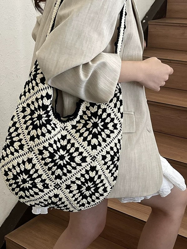 Openwork Woven Bag