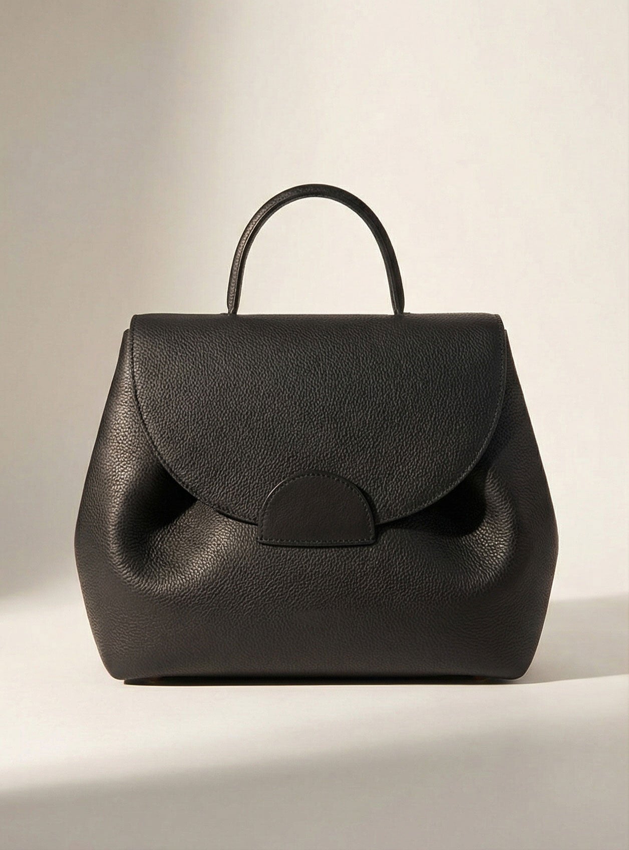 Leather Smiley Handbag