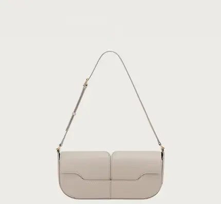 Leather Baguette Handbag